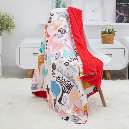 Cozy Cartoon Baby Blanket