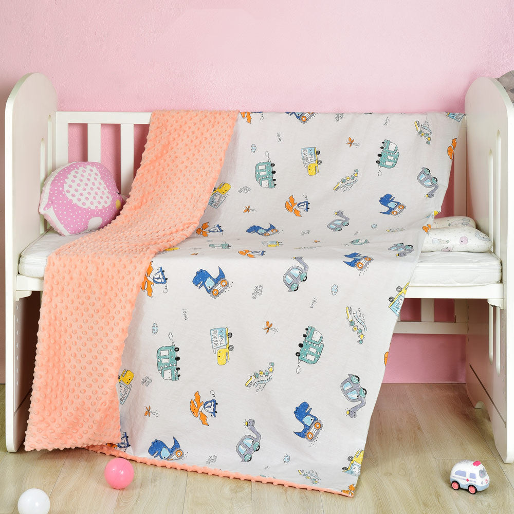 Cozy Cartoon Baby Blanket