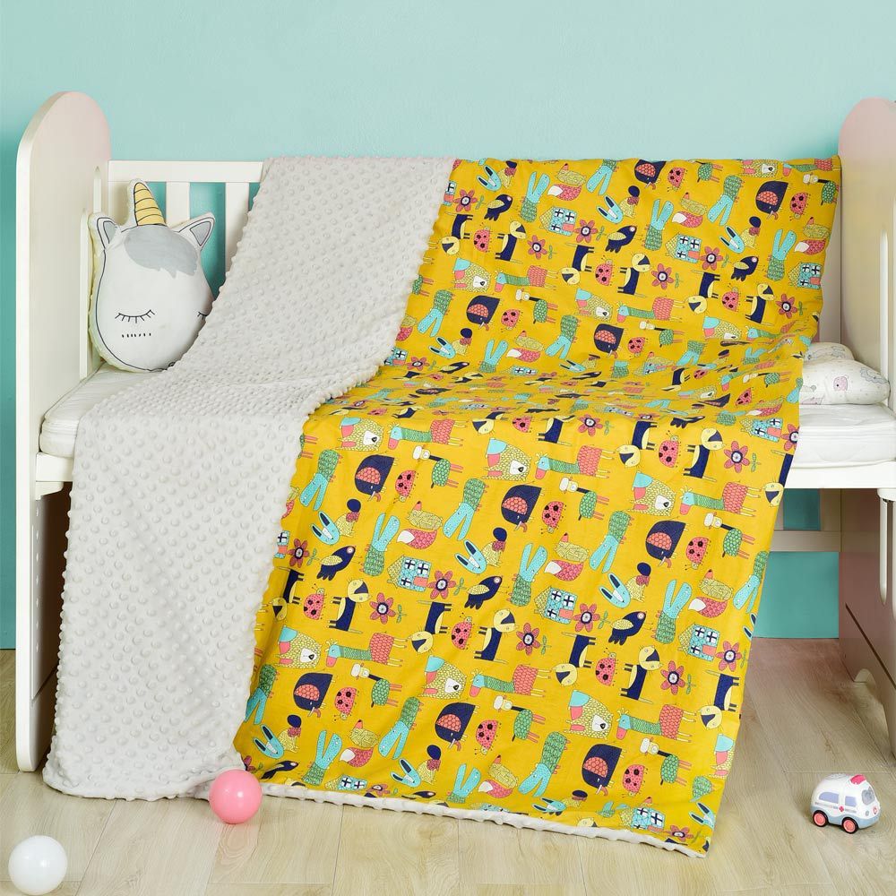 Cozy Cartoon Baby Blanket