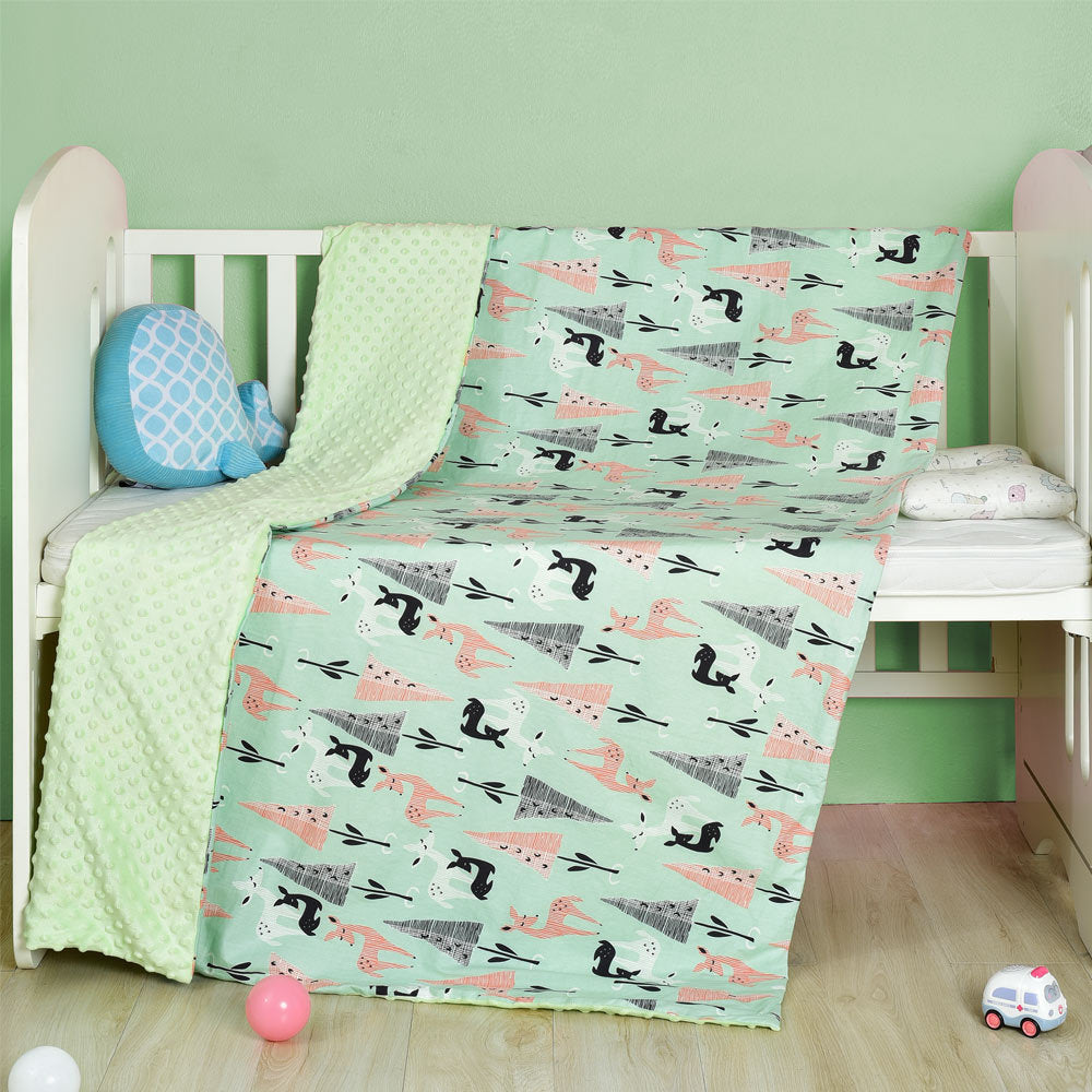 Cozy Cartoon Baby Blanket
