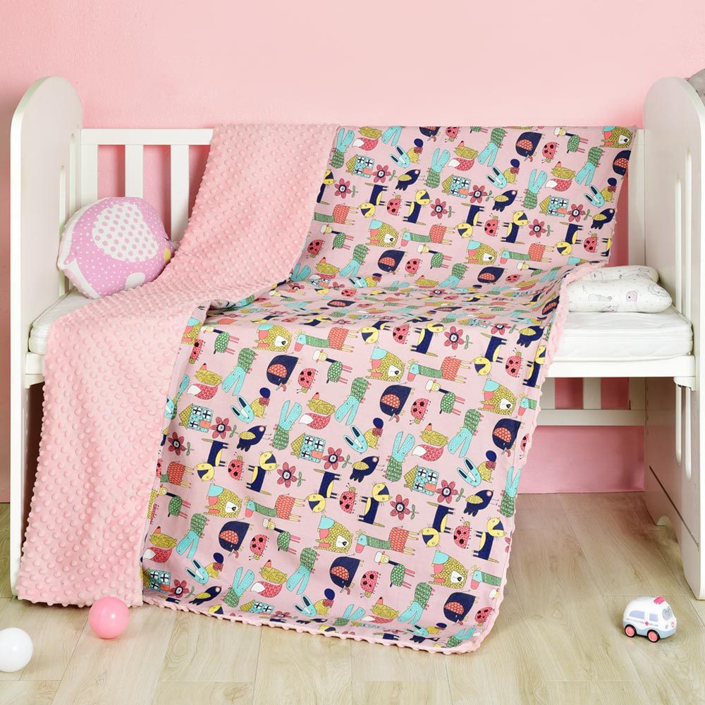 Cozy Cartoon Baby Blanket
