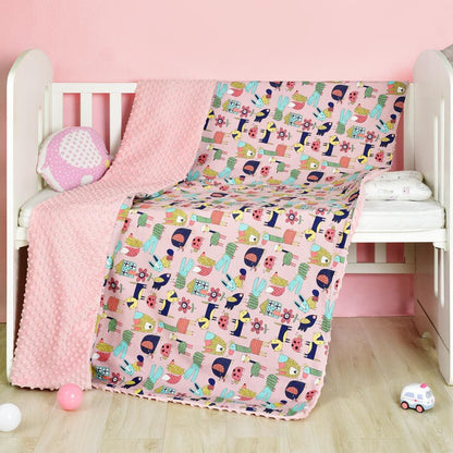 Cozy Cartoon Baby Blanket