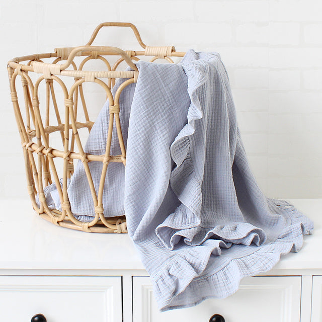 Snuggle Chic Ruffle Baby Blanket