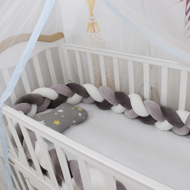 Woven hot sale crib bumper